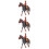 3 Sets Decorative Cowboy Desktop Horse Model Imitation Decor 9
