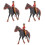 3 Sets Decorative Cowboy Desktop Horse Model Imitation Decor 4