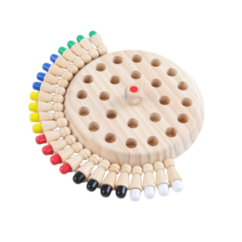 One Set Kids Wooden Memory Training Educational Board Game Toy