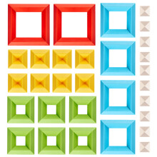 30Pcs Colored Building Blocks Stacking Toys For Kids Early Education