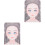 2Pcs Face Painting Practice Board Mold 5