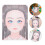 2Pcs Face Painting Practice Board Mold 11