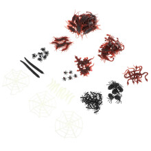 768 Pcs Halloween Prank Toy Spider Worms Insects