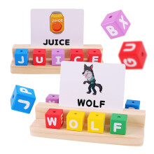 One Set Wooden Rainbow Letter Educational Toy For Kids