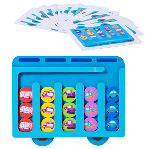 2 Sets Wooden Matching Toy Shape Classification Game Board 1