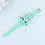 Silicone Led Cartoon Rabbit Shape Clamshell Electronic Watch Green 9