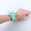 Silicone Led Cartoon Rabbit Shape Clamshell Electronic Watch Green 10