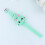 Silicone Led Cartoon Rabbit Shape Clamshell Electronic Watch Green 11