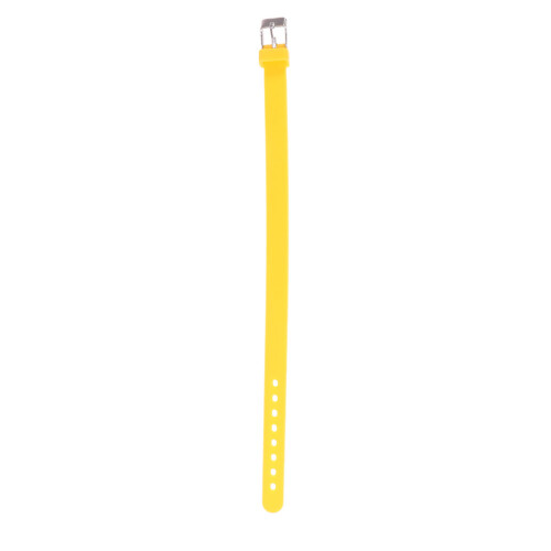 Solid Color Yellow Silicone Wristband For Kids 1