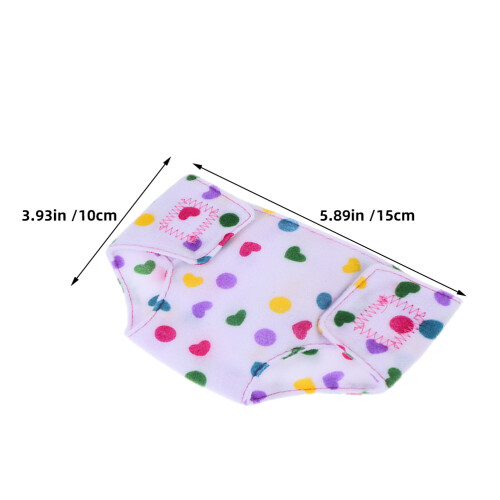 6Pcs Adjustable Reusable Diapers For 18 Inch Dolls Accessories 2