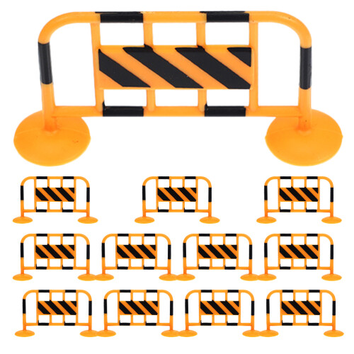 24 Pcs Mini Traffic Road Blocks Fence Models 1