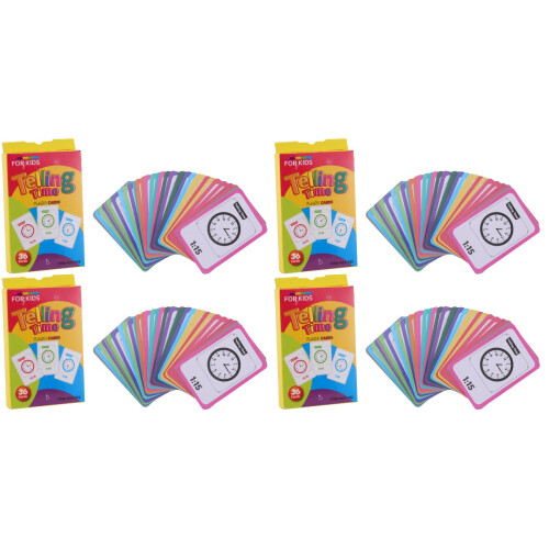 4 Pcs Telling Cards Educational Board Game Teaching Game 1