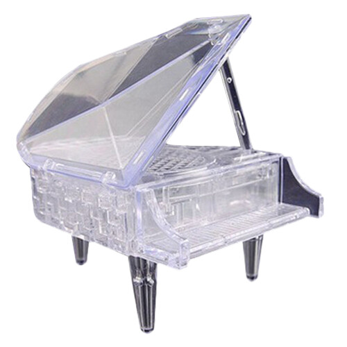 2 3D Cristallo Pianoforte Puzzle Da Te Bianco