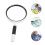 1Pc Handheld Non Skid Magnifying Glass Insect Observer Black White 7