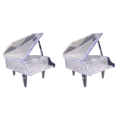 2 3D Cristallo Pianoforte Puzzle Da Te Bianco 1