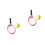 2 Set Mini Racchette Tennis Con Assortito 9