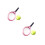 2 Set Mini Racchette Tennis Con Assortito 3
