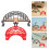 2Pcs Wooden Train Track Bridge With Plastic Craft Toy 9
