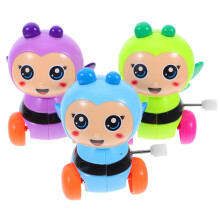3Pcs Wind-Up Bee Toys Creative Cartoon Design Clockwork Gifts For Kids