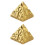 2 Pezzi Decorativo In Oro 3