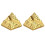 2 Pezzi Decorativo In Oro 2