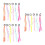 18 Pezzi Extension Colorate per con Stelle Fiori 5