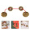 5 Set Divinatorio Yin Yang In Ottone Con Coppa Feng Shui 11
