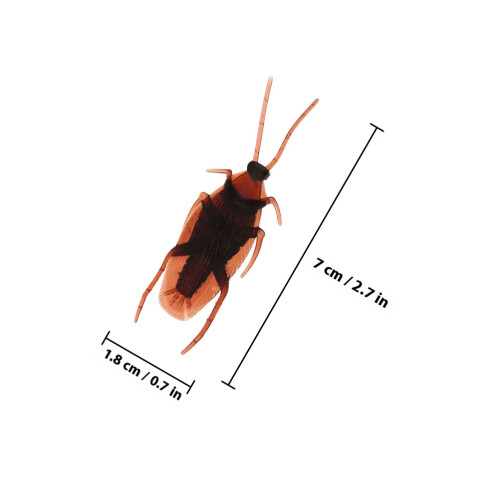 100Pcs Realistic Fake Plastic Cockroach Bugs 1
