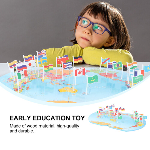 Set Educativo In Legno Con Bandierine 1