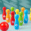 Set Bowling In Legno Educativo Bambini Assortiti 9