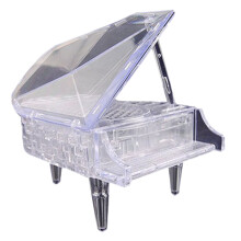 3 3D Cristallo Pianoforte Puzzle Da Te Educativo (Bianco)