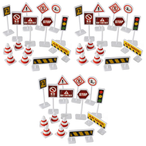 18 Ensembles D'Indicateurs Routiers Pour Enfants, Aides 2