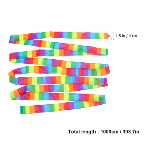 Kite Tail Colorful Streamer Kite Tail Flat Ribbon 10m 1