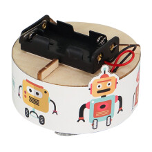1Set Robot Pulitore DIY in Legno Kit Educativo Per Bambini