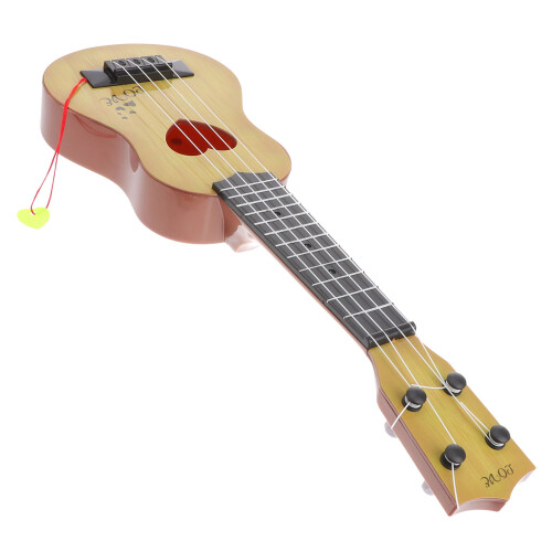 4Pcs Mini Imitated Ukulele For Kids 44cm Light Brown Four Strings 1