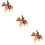 3 Sets Decorative Cowboy Desktop Horse Model Imitation Decor 10
