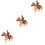 3 Sets Decorative Cowboy Desktop Horse Model Imitation Decor 6