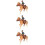 3 Sets Decorative Cowboy Desktop Horse Model Imitation Decor 9
