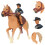 3 Sets Decorative Cowboy Desktop Horse Model Imitation Decor 11