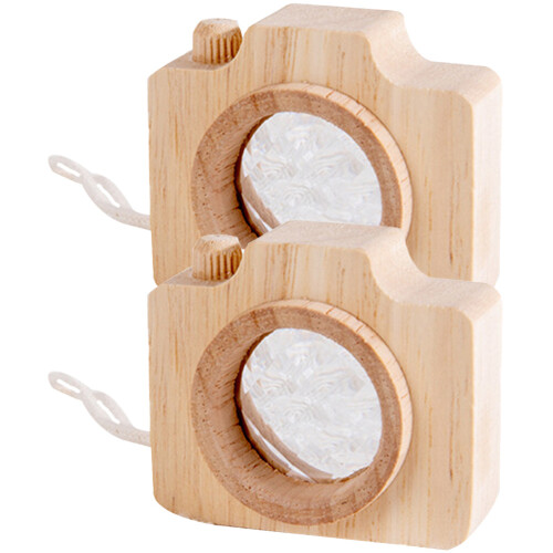 6 Fotocamera In Legno Con E