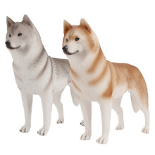 2 Decorazione Da Tavolo A Forma Cane Husky