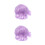 Corta Sintetica Viola Bob A Spikes Per Halloween 9