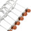 75 Pcs Nine Ring Interlock Puzzle Set Metal Wire Brain Teaser Toy 4