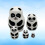 5 Natale In Legno A Forma Panda Per Casa 5