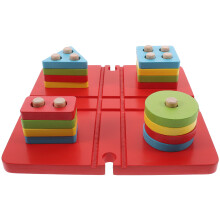 Set Geometrici In Legno Colorati Per