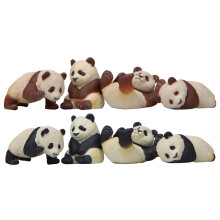 8 Pezzi Panda Da Te Accovacciato Decorativo