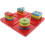 Set Geometrici In Legno Colorati Per 6