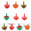 6 Stuks Grappige Kinder Gyro Speelgoed Creatieve Spinnetjes 3