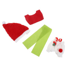 2 Sets Kerstpopkleding Santa Outfit Voor 1 2 3