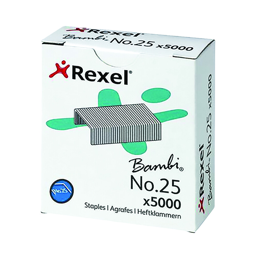 Rexel No. 25 (6/4) Staples (5000)